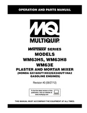 MULTIQUIP WM63E Operation And Parts Manual