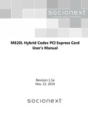 Socionext M820L User Manual