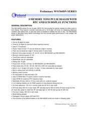 Winbond W91561DLNF Instruction Manual
