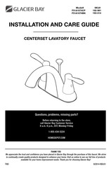 Glacier bay CENTERSET F51A1074CP Installation And Care Manual
