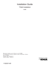 Kohler K-3900 Installation Manual
