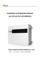 CPS AC-PLC KIT-800V/US Installation And Operation Manual