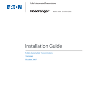 Eaton Roadranger Fuller UltraShift F-406-ASW Series Installation Manual