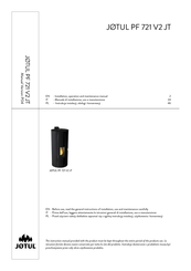 Jøtul PF 721 V2 JT Installation, Operation And Maintenance Manual