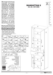 FMD Furniture MANHATTAN 8 3013-008 Assembly Instruction Manual