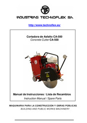 INDUSTRIAS TECHNOFLEX CA-500 Instruction Manual