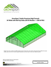 GrowSpan Gothic Premium H5CRU Assembly Instructions Manual