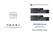 Grandstream Networks GWN7800 Series Quick Installation Manual