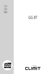 Climit GG BT 30 BF Installer's Instructions