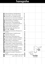 Hans Grohe PuraVida 15273 Series Instructions For Use/Assembly Instructions
