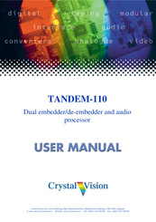 Crystal Vision TANDEM-110 User Manual
