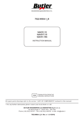 Butler NAV51T.15 Instruction Manual