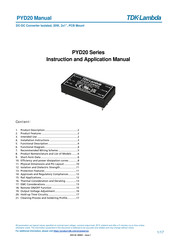 TDK-Lambda PYD20-72WS05 Instruction Manual