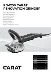 Carat MZRG125000 Instructions For Use Manual