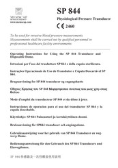 Memscap SP 844 Operating Instructions Manual