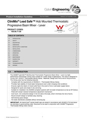 Galvin Engineering CliniMix Lead Safe 100.00.71.00 Product Installation Manualline