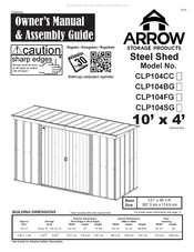 Arrow CLP104SG Owner's Manual & Assembly Manual