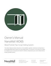 NanaWall WD65 Owner's Manual