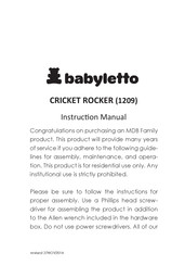MDB Family Babyletto 1209 Instruction Manual