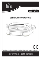 HOMCOM 800-110V90 Instruction Manual