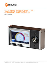 Mountz EZTorQIII-10i Operating Instructions Manual