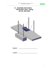 HUCK Seiltechnik Swing Bed 4591-50-9 Assembly Instructions Manual
