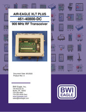 Bwi Eagle AIR-EAGLE XLT PLUS 461-40800-DC Manual