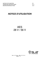SLAT AES 28V/8A Operating Instructions Manual