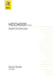 Rigol HDO4804 Quick Manual
