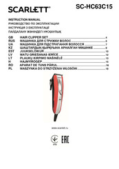 Scarlett SC-HC63C15 Instruction Manual