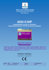 Tema Telecomunicazioni AD615/SIP Product Manual