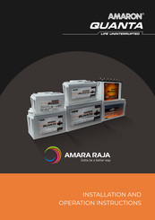 AMARA RAJA AMARON QUANTA 12HWS-730W Installation And Operation Instruction Manual