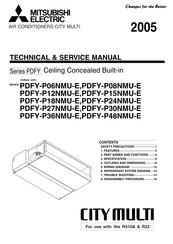 Mitsubishi Electric CITY MULTI PDFY-P24NMU-E Technical & Service Manual