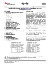 Texas Instruments ADS1274 Manual