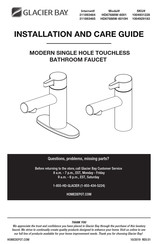 Glacier bay HD67688W-6010H Installation And Care Manual