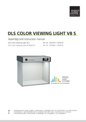 JUST NORMLICHT DLS Color Viewing Light v8 Hybrid S Assembly And Instruction Manual
