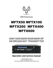 SRK Electronics MFTX200 Operation And Service Manual
