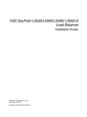 H3C SecPath L5080 Installation Manual