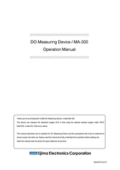 Iijima MA-300 Operation Manual
