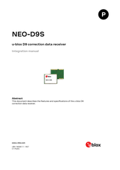 Ublox NEO-D9S Integration Manual