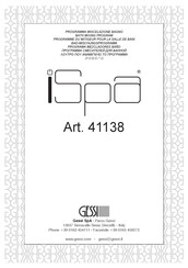 Gessi ISPA 41138 Manual