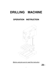 Sieg Z3 Operation Instruction Manual