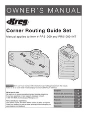 Kreg PRS1000 Owner's Manual