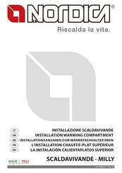 Nordica SCALDAVIVANDE - MILLY Installation Manual