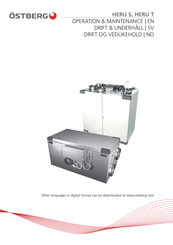 OSTBERG HERU S Operation & Maintenance Manual