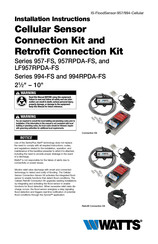 Watts 957RPDA-FS Series Installation Instructions Manual