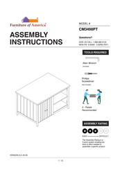 Furniture of America Heidelberg CM3498PT Assembly Instructions Manual