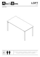 Alice's Home LOFT ILFDT164 Assembly Instructions Manual