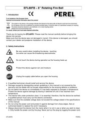 Perel EFL80FB Instructions Manual