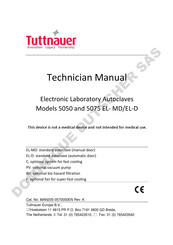Tuttnauer 5075 EL-MD Technician Manual
